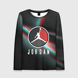 Лонгслив женский Nba jordan sport, цвет: 3D-принт