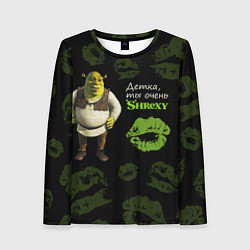 Лонгслив женский Shrexy Shrek, цвет: 3D-принт
