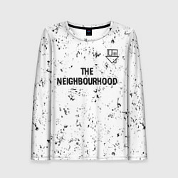 Женский лонгслив The Neighbourhood glitch на светлом фоне посередин