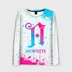 Женский лонгслив Architects neon gradient style