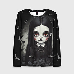 Женский лонгслив Милашка Уэнсдэй