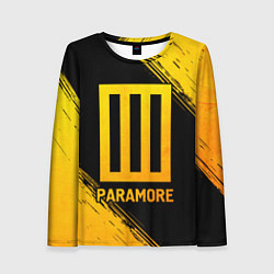 Лонгслив женский Paramore - gold gradient, цвет: 3D-принт