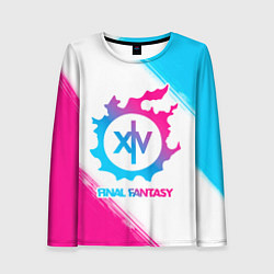 Женский лонгслив Final Fantasy neon gradient style