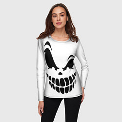 Лонгслив женский The ghost is smiling, цвет: 3D-принт — фото 2
