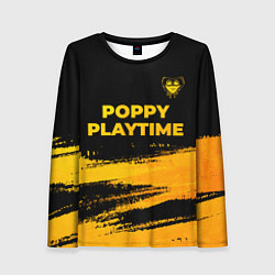 Женский лонгслив Poppy Playtime - gold gradient посередине