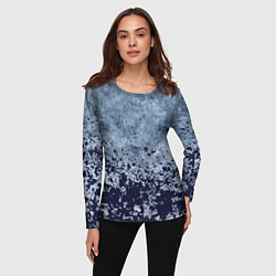 Лонгслив женский Абстракция - пятна чернил, цвет: 3D-принт — фото 2