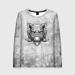 Женский лонгслив Texture - дикий секач