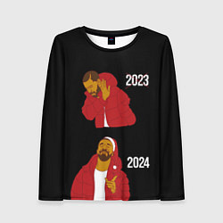 Лонгслив женский Дрейк 2023-2024, цвет: 3D-принт
