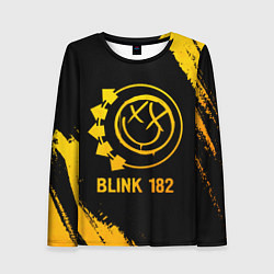 Женский лонгслив Blink 182 - gold gradient