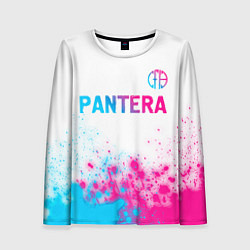 Лонгслив женский Pantera neon gradient style посередине, цвет: 3D-принт