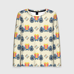 Женский лонгслив Подарок на карете и ромб