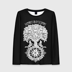 Женский лонгслив Славянские воины - помни свои корни