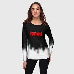 Лонгслив женский Fortnite flame glitch, цвет: 3D-принт — фото 2