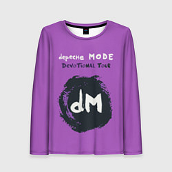 Лонгслив женский Depeche Mode devotional tour, цвет: 3D-принт