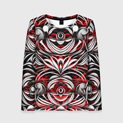 Женский лонгслив Узоры паттерны