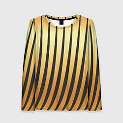 Женский лонгслив Золотой тигровый