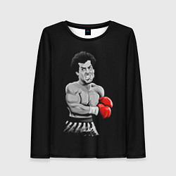 Лонгслив женский Rocky Balboa, цвет: 3D-принт