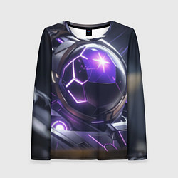 Женский лонгслив Чероно фиолетовый киборг