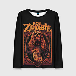 Женский лонгслив Rob zombie skull