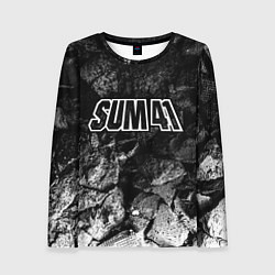 Лонгслив женский Sum41 black graphite, цвет: 3D-принт