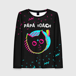 Женский лонгслив Papa Roach - rock star cat