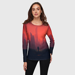 Лонгслив женский Одинокий бродяга, цвет: 3D-принт — фото 2