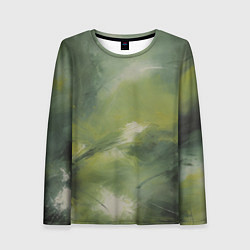 Лонгслив женский Зеленая палитра, цвет: 3D-принт