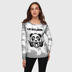 Лонгслив женский Die Antwoord рок панда на светлом фоне, цвет: 3D-принт — фото 2
