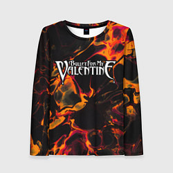 Лонгслив женский Bullet For My Valentine red lava, цвет: 3D-принт