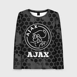 Женский лонгслив Ajax sport на темном фоне