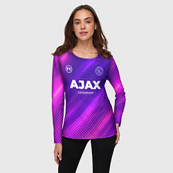 Лонгслив женский Ajax legendary sport grunge, цвет: 3D-принт — фото 2