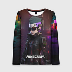 Лонгслив женский Minecraft matrix woman, цвет: 3D-принт