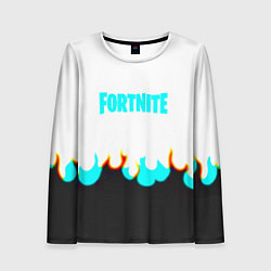 Лонгслив женский Fortnite epic game fire, цвет: 3D-принт