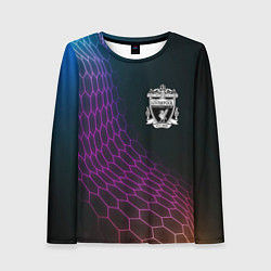 Лонгслив женский Liverpool футбольная сетка, цвет: 3D-принт