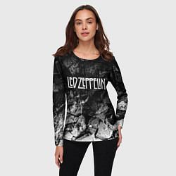 Лонгслив женский Led Zeppelin black graphite, цвет: 3D-принт — фото 2