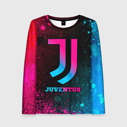 Женский лонгслив Juventus - neon gradient