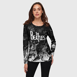 Лонгслив женский The Beatles black graphite, цвет: 3D-принт — фото 2