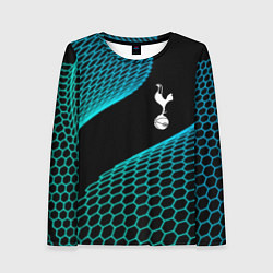Лонгслив женский Tottenham football net, цвет: 3D-принт