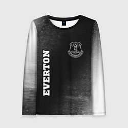 Лонгслив женский Everton sport на темном фоне вертикально, цвет: 3D-принт