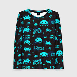 Женский лонгслив Game over 1 player 2 player