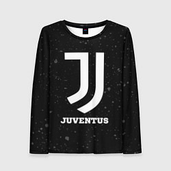 Лонгслив женский Juventus sport на темном фоне, цвет: 3D-принт