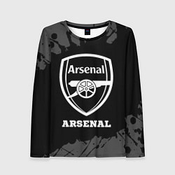 Женский лонгслив Arsenal sport на темном фоне