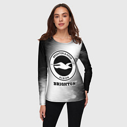 Лонгслив женский Brighton sport на светлом фоне, цвет: 3D-принт — фото 2
