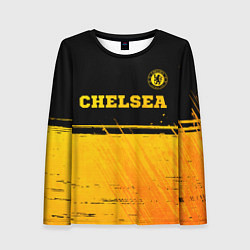 Женский лонгслив Chelsea - gold gradient посередине