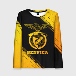 Женский лонгслив Benfica - gold gradient