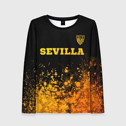 Женский лонгслив Sevilla - gold gradient посередине