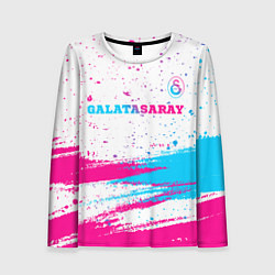 Женский лонгслив Galatasaray neon gradient style посередине