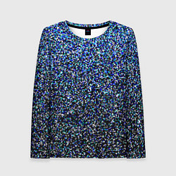 Лонгслив женский Шум пикселей, цвет: 3D-принт