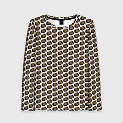 Лонгслив женский Паттерн пятнышки, цвет: 3D-принт