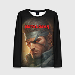 Лонгслив женский Веном Снейк из игры Metal gear, цвет: 3D-принт